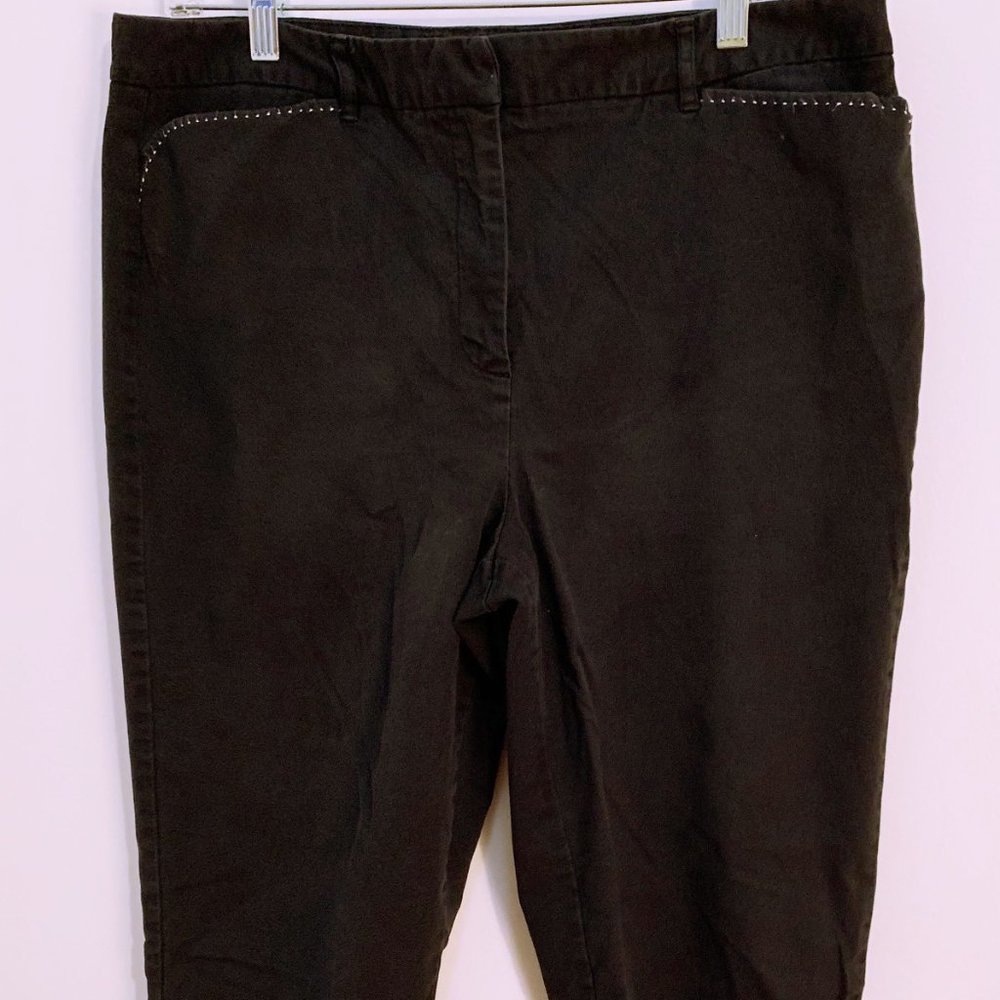 Talbots Black Capris